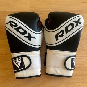 RDX Black and White Kids Boxing Gloves 6oz Youth athletic sports boxing